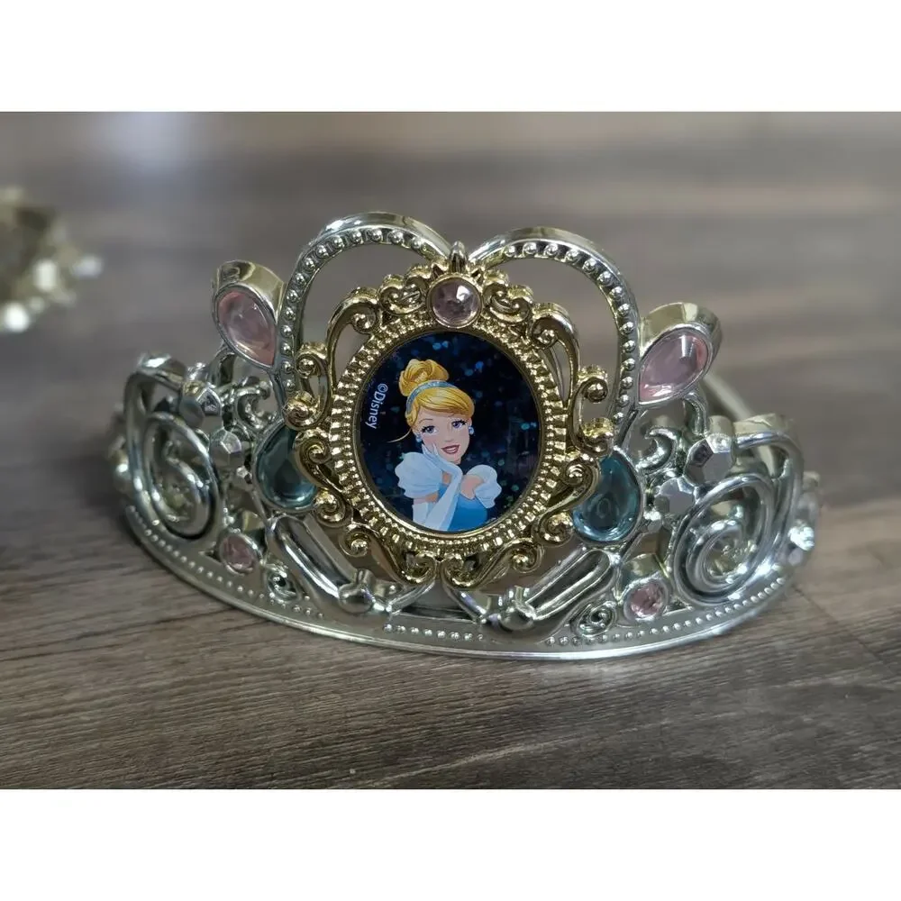Disney Princess Rapunzel, Cinderella Elena Tiaras With Wands Costume Accessories